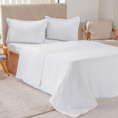 Kit Colcha King Santorini New 260x280cm Branco