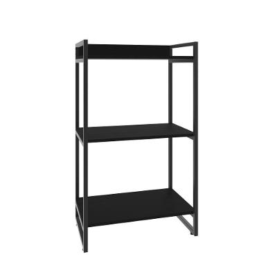 Estante Kuadra 60x40x104cm Com 03 Prateleiras Preto ônix / Est.preta