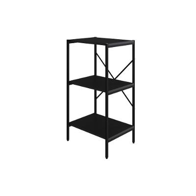Estante C/03 Prateleiras 84x45x33cm Tub Tueh843 Preto ônix - Est.preta Preto ônix / Est.preta