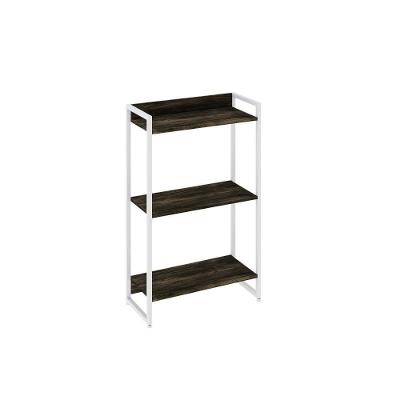Estante Dynamica 60x30x104cm C/03 Prateleiras Carvalho Dark / Est.branca Carvalho Dark / Est.branca