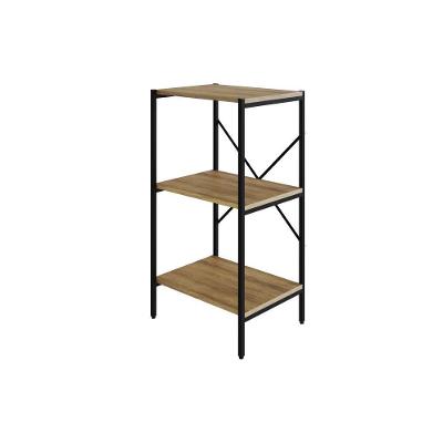 Estante C/03 Prateleiras 84x45x33cm Tub Tueh843 Lâmina Mel - Est.preta Lâmina Mel / Est.preta