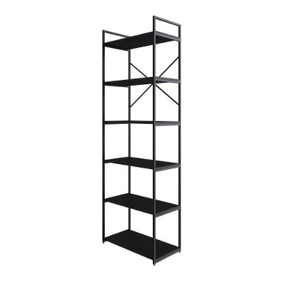 Estante Alta C/06 Prateleiras 185x60x33cm Yon Preto Tx/est.preta Preto Tx/est.preta