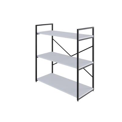 Estante C/03 Prateleiras 84x80x33cm Yon Branco Tx/est.preta Branco Tx/est.preta