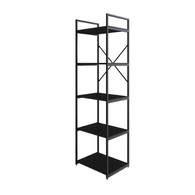 Estante C/05 Prateleiras 152x45x33cm Yon Preto Tx/est.preta Preto Tx/est.preta