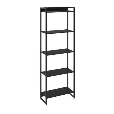 Estante Dynamica 60x30x187cm C/05 Prateleiras Preto ônix / Est.preta Preto ônix / Est.preta
