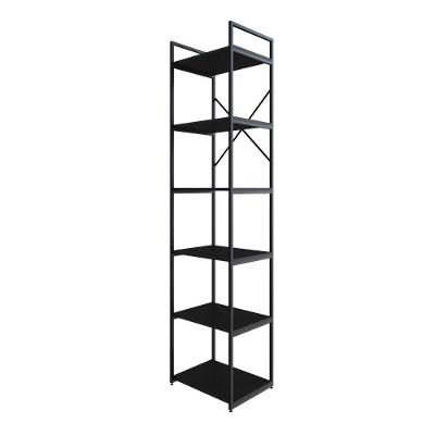 Estante Alta C/06 Prateleiras 185x45x33cm Yon Preto Tx/est.preta Preto Tx/est.preta
