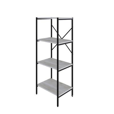Estante C/04 Prateleiras 118x45x33cm Tub Tueh1144 Snow - Est.preta Snow / Est.preta