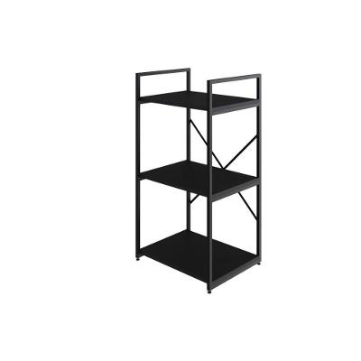 Estante C/03 Prateleiras 84x45x33cm Yon Preto Tx/est.preta Preto Tx/est.preta