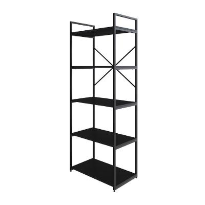 Estante C/05 Prateleiras 152x60x33cm Yon Preto Tx/est.preta Preto Tx/est.preta