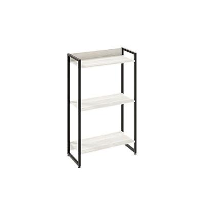 Estante Dynamica 60x30x104cm C/03 Prateleiras Snow / Est.preta Snow / Est.preta