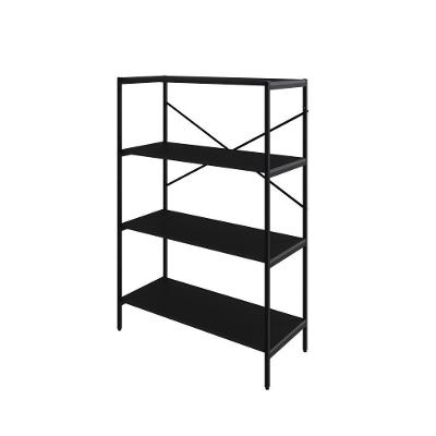 Estante C/04 Prateleiras 118x80x33cm Tub Tueh1184 Preto ônix - Est.preta Preto ônix / Est.preta
