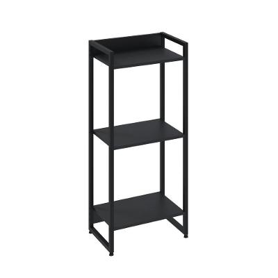 Estante Dynamica 45x30x104cm C/03 Prateleiras Preto ônix / Est.preta Preto ônix / Est.preta