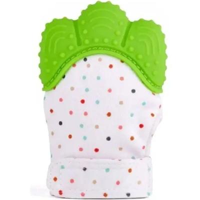 Mordedor Luvinha Para Bebê Silicone E Poliéster Verde