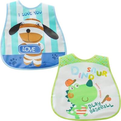 Kit 2 Babador Encanto Para Bebê 45x28cm Dino-cachorrinho
