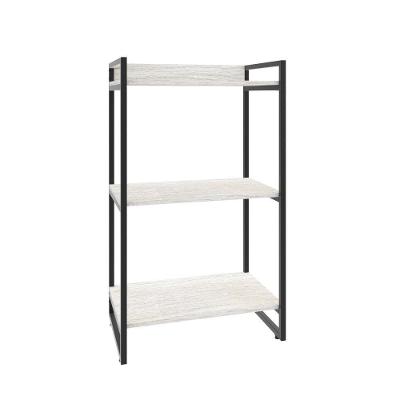 Estante Kuadra 60x40x104cm Com 03 Prateleiras Snow / Est.preta