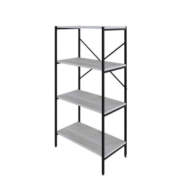 Estante C/04 Prateleiras 118x60x33cm Tub Tueh1164 Snow - Est.preta Snow / Est.preta