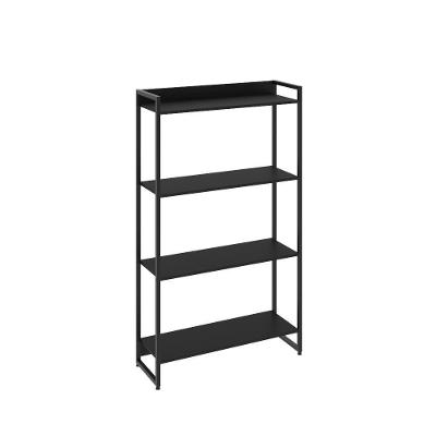 Estante Dynamica 80x30x146cm C/04 Prateleiras Preto ônix / Est.preta Preto ônix / Est.preta