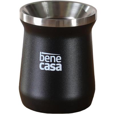 Cuia Térmica Para Chimarrão Tereré Matte 300ml Preto
