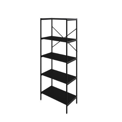 Estante C/05 Prateleiras 152x60x33cm Tub Tueh1565 Preto ônix - Est.preta Preto ônix / Est.preta