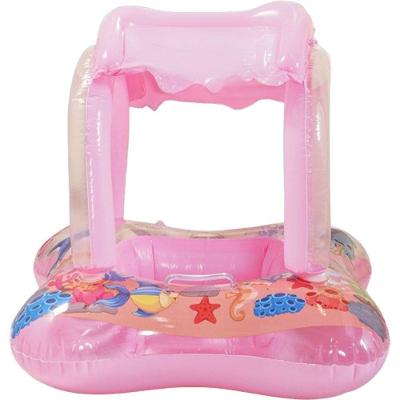 Boia Infantil Com Protetor Solar Para Criança 65x65cm Rosa