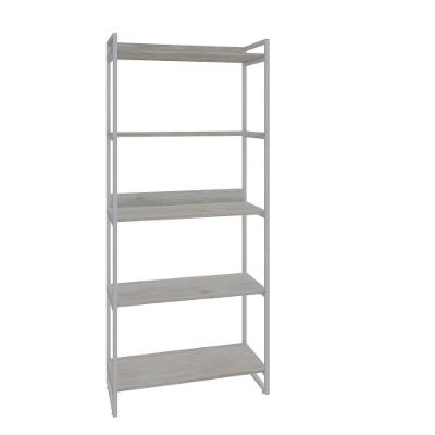 Estante Kuadra 80x40x187cm C/05 Prateleiras Snow / Est.branca Snow / Est.branca