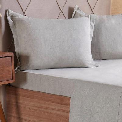 Jogo De Cama Queen 4 Pçs Line Stile 100% Poliéster 158x198x35cm Verde Alfafa