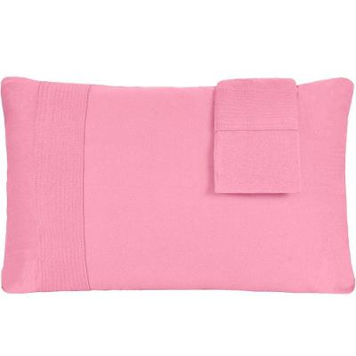 Jogo De Fronhas Bella Cama Malha 100% Algodão 50x70cm Coral