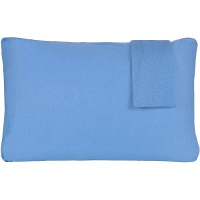 Jogo De Fronhas Serena Malha 100% Algodão 50x70cm Azul