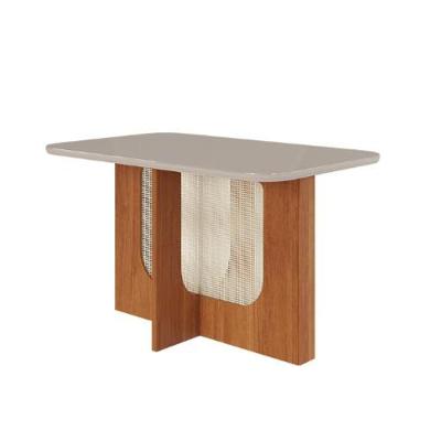 Mesa De Jantar 130 Cm Louise Cinamomo/off White Cimol