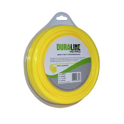 Fio De Nylon Quadrado 3mm Para Roçadeira Com 51 Metros