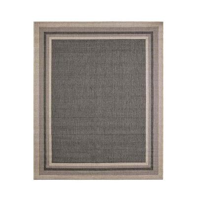 Tapete Sisal Eco Nature Moldura 77 Bege Chumbo 0,50x0,80m