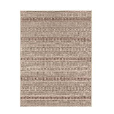 Tapete Sisal Eco-nature Riscas 87 Bege Marrom 1,00x1,50m