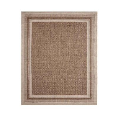 Tapete Sisal Eco Nature Moldura 87 Bege Marrom 2,00x3,00m