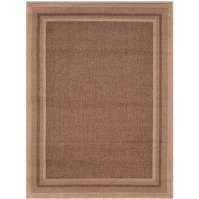 Passadeira Eco Nature Moldura 87 Bege Marrom 0,57x1,80m