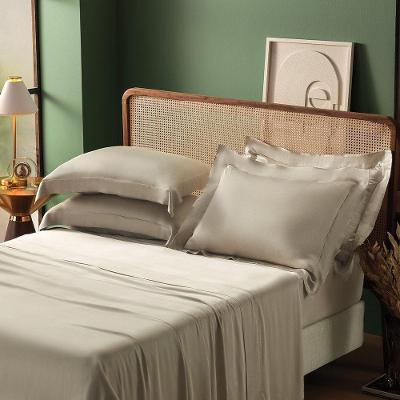 Jogo De Cama 100% Bambu Fibras Naturais 4 Peças 350 Fios Camurça - King