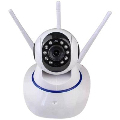 Câmera Ip Sem Fio 360° 3 Antenas Hd Wifi Visão Noturna