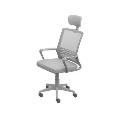 Cadeira Office Or-3334 Alta Com B. Cromada Rodízio Or Design Cinza