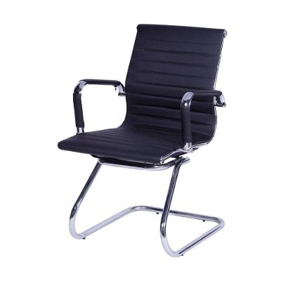 Cadeira Or-3301 Em Corino Com Base Fixa Or Design Preto
