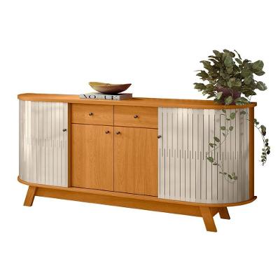Balcão Buffet Sala De Jantar 183cm Mônica Z10 Off-cinamomo - Mpozenato