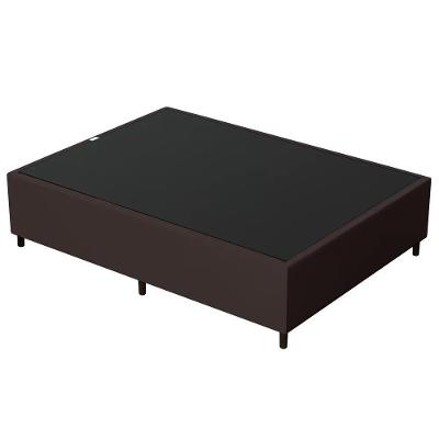 Base Para Cama Box Casal 138x188cm Hit Z04 Sintético Marrom - Mpozenato