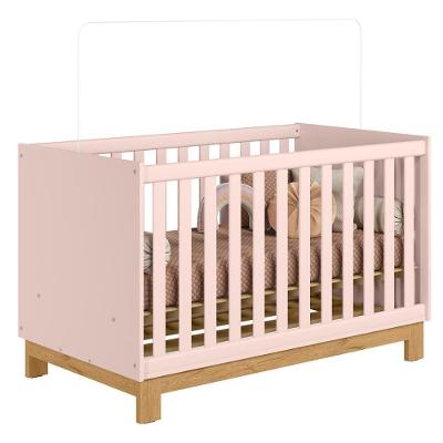 Berço Americano Mini Cama Slim Q Encanto Rosa - Qmovi