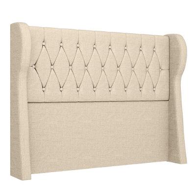 Cabeceira Casal Cama Box 140cm Malva Z04 Linho Bege - Mpozenato
