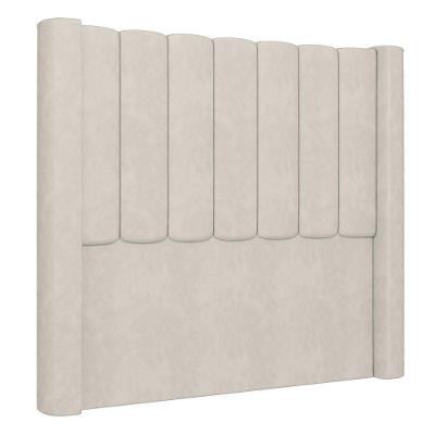 Cabeceira Casal Queen Cama Box 160cm Claire Z04 Veludo Bege - Mpozenato