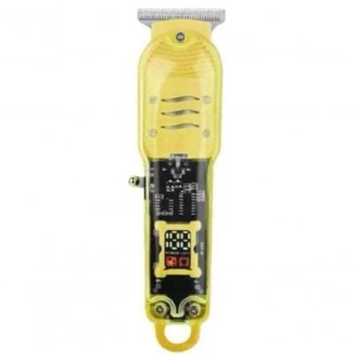 Maquina De Cortar Cabelo Barbeador Portatil Compact 2x1 Sem Fio Usb Amarelo