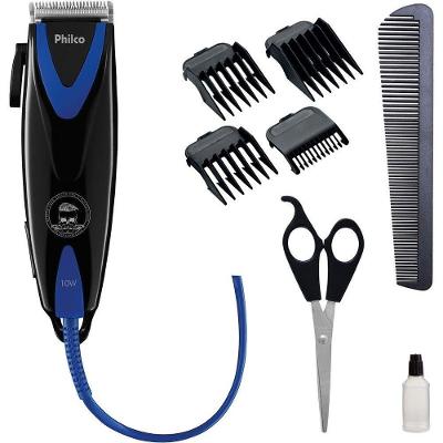 Maquina De Cortar Cabelos Philco 10w Azul Preto 110V