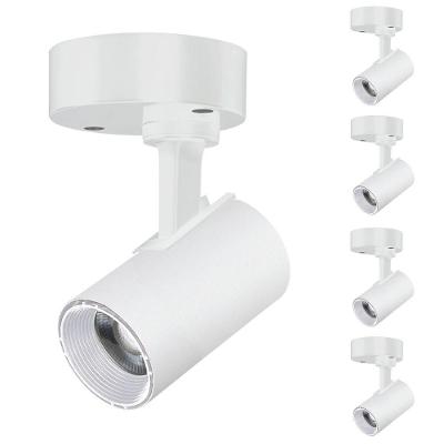 5 Spot Direcionável Sobrepor 12w Branco Bivolt 3000k Foxlux