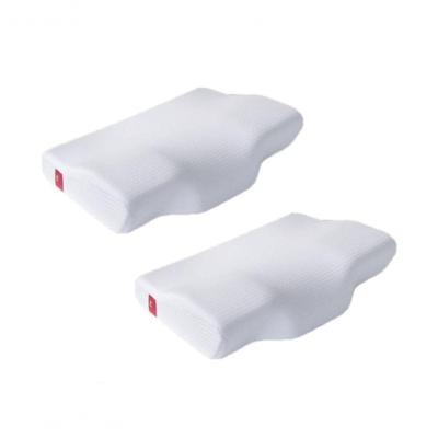 Kit Travesseiros Cervical Ortopédico Ergonômico Estilo Nasa Coluna Branco Dor Pescoço Relax