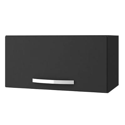 Armário Aéreo Para Geladeira 1 Porta 60cm Preto