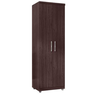 Armário Multiuso Organizador 2 Portas Sabrina 60cm Castanho