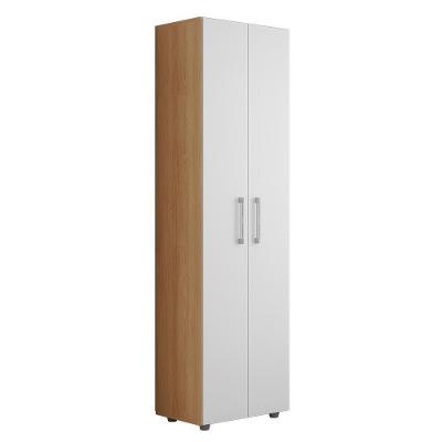 Armário Multiuso Organizador 2 Portas Sabrina 60cm Amêndoa/Branco
